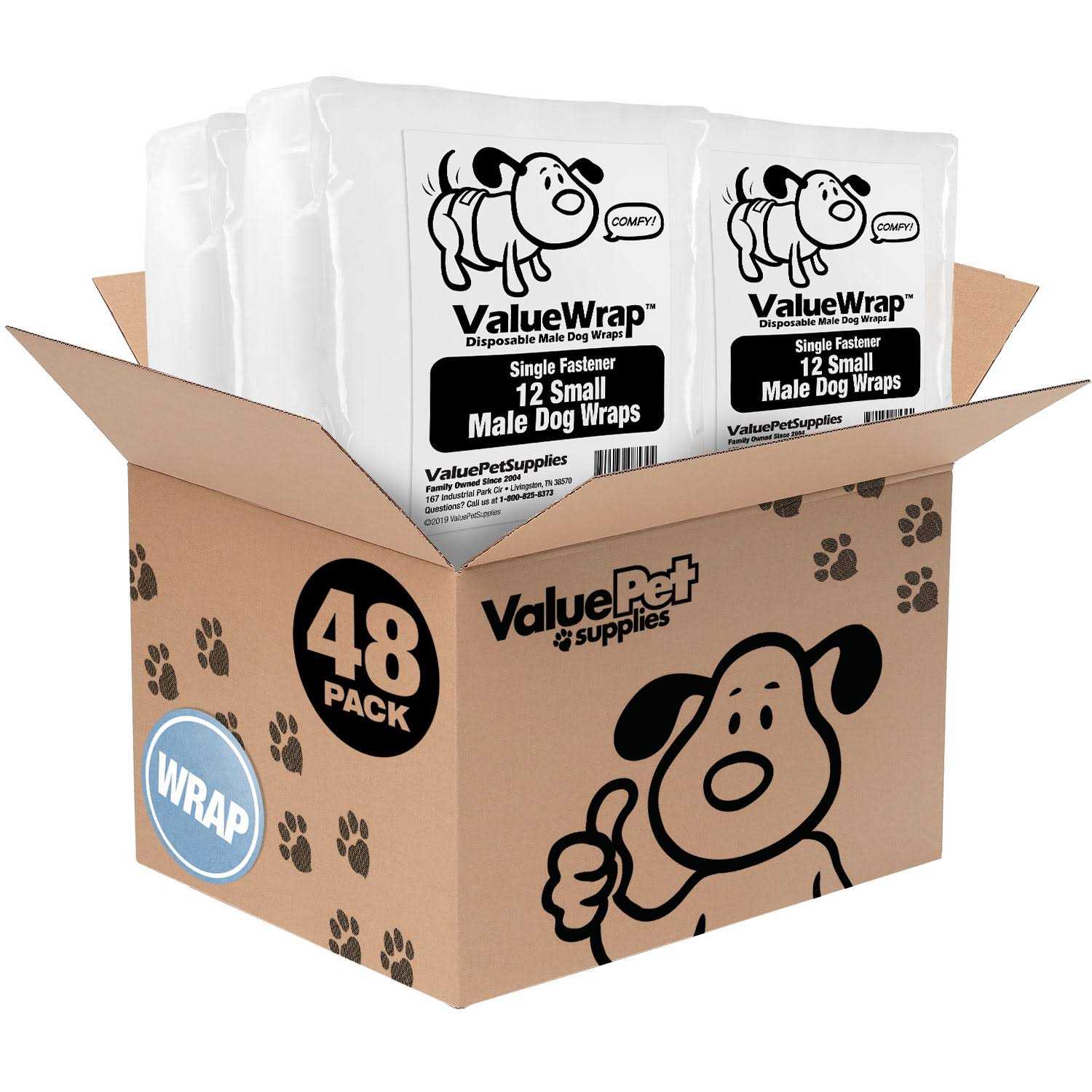 ValueWrap Male Wraps Disposable Dog Diapers