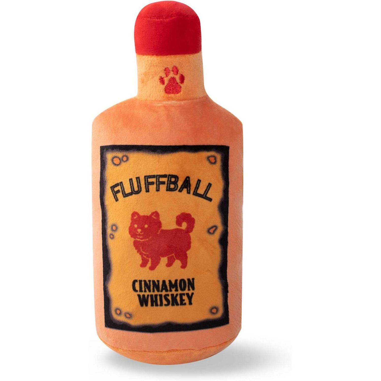 Fringe Studio Plush Dog Toy Fluffball Cinnamon Whiskey 289715