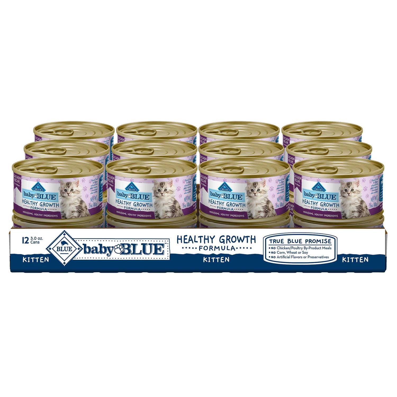 Blue Buffalo Baby Blue Wet Kitten Food Healthy Growth Formula Chicken