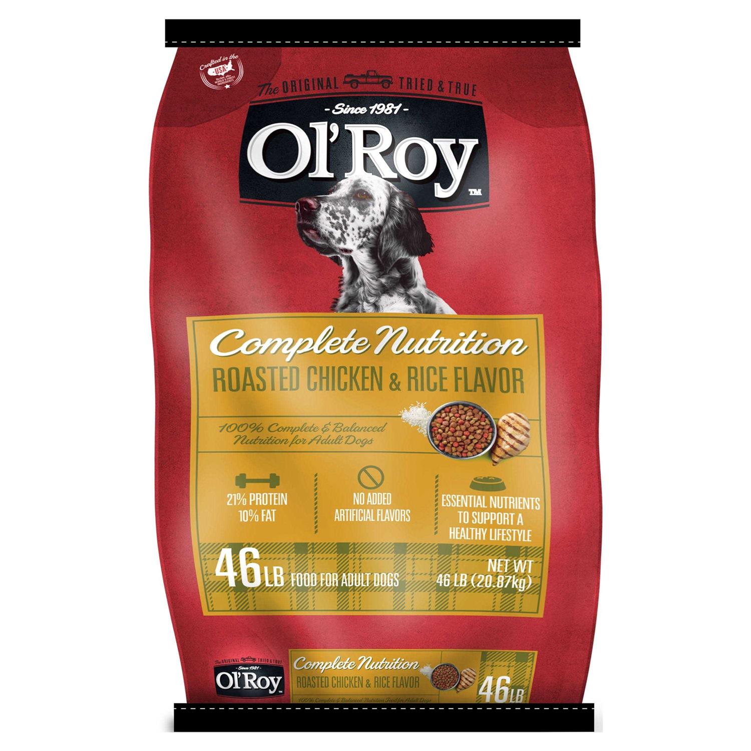Ol’ Roy Complete Nutrition Roasted Chicken & Rice Flavor Dry Dog Food