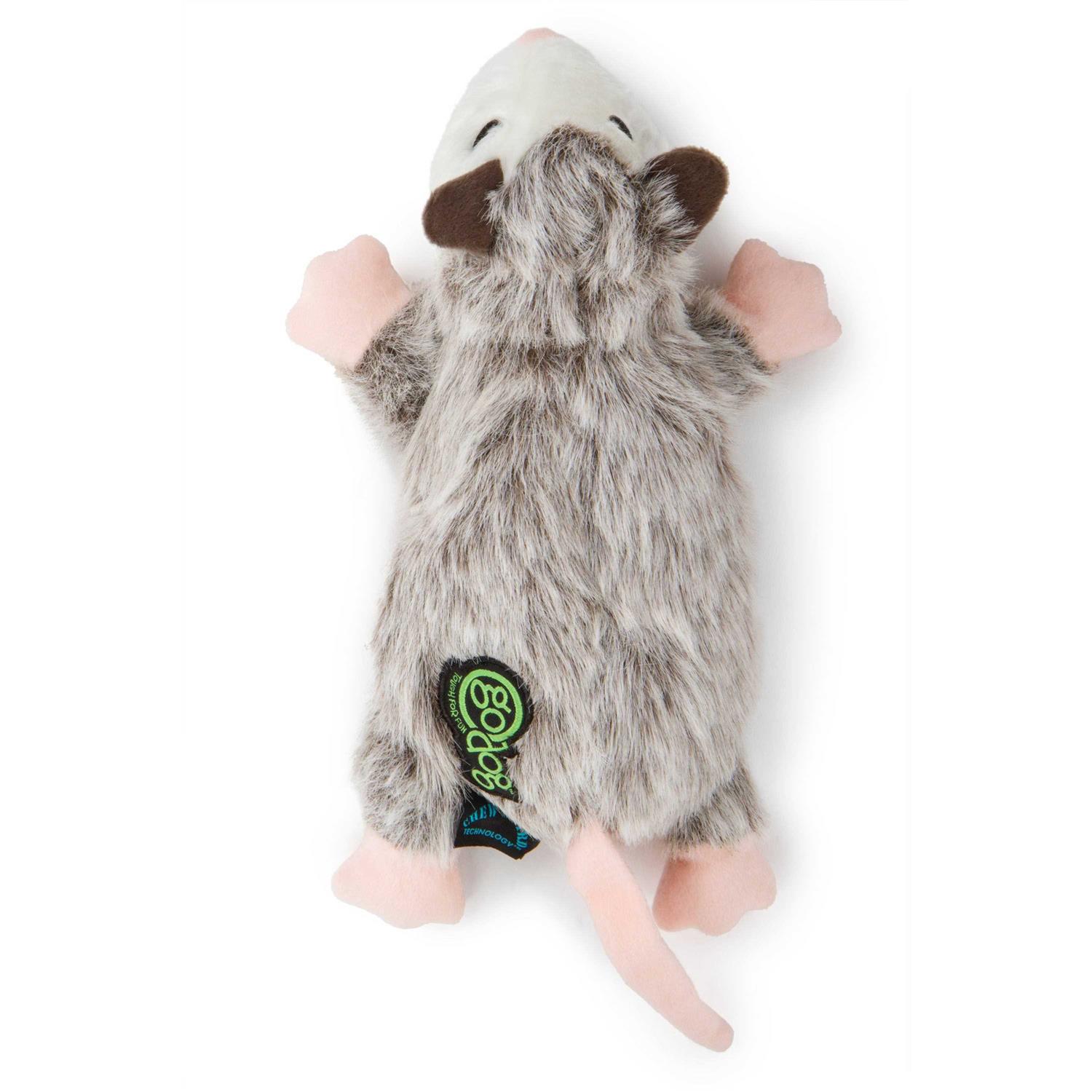 goDog Flatz Squeaky Plush Dog Toy