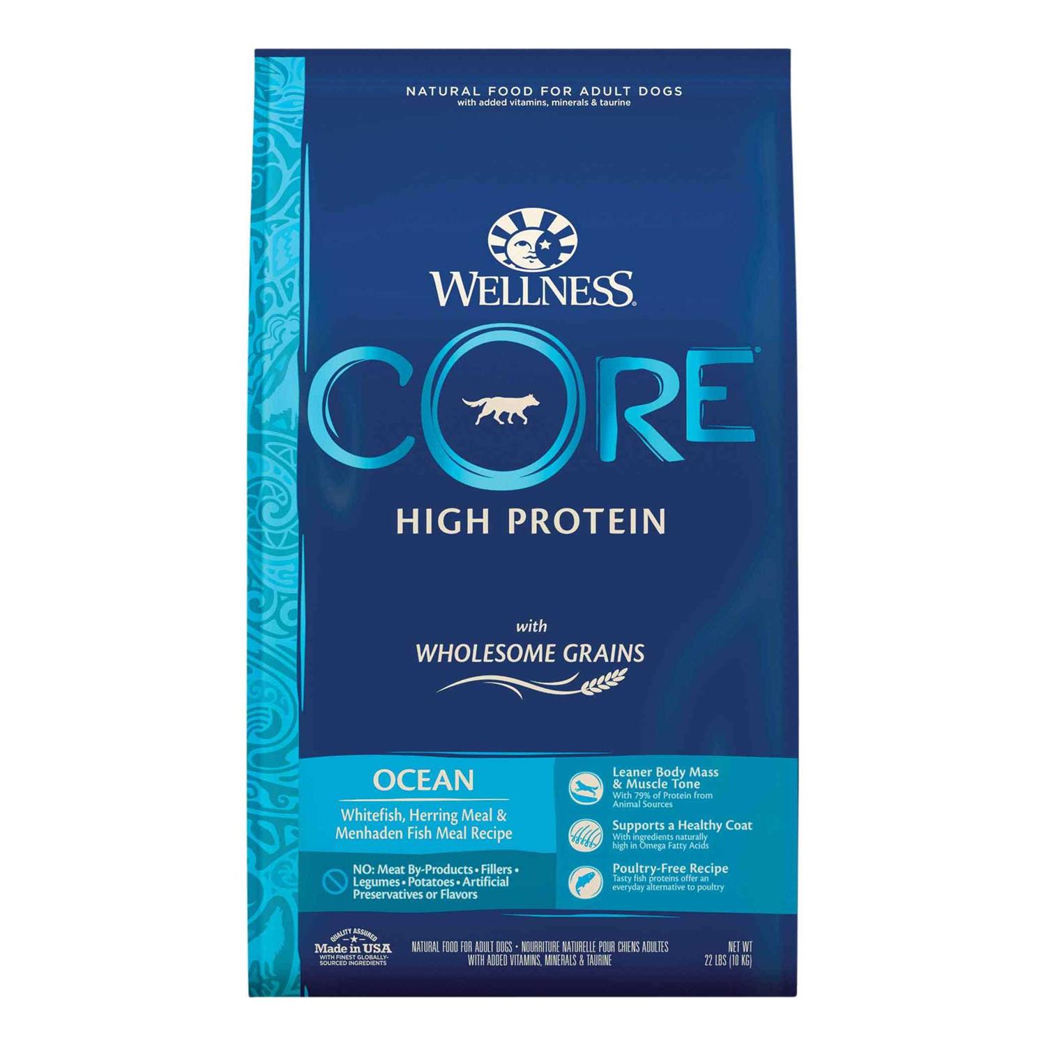 Wellness CORE High Protein Wholesome Grains Ocean Recipe Dry Dog Food