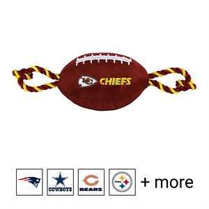 Kansas City Chiefs Nylon Football Dog Toy