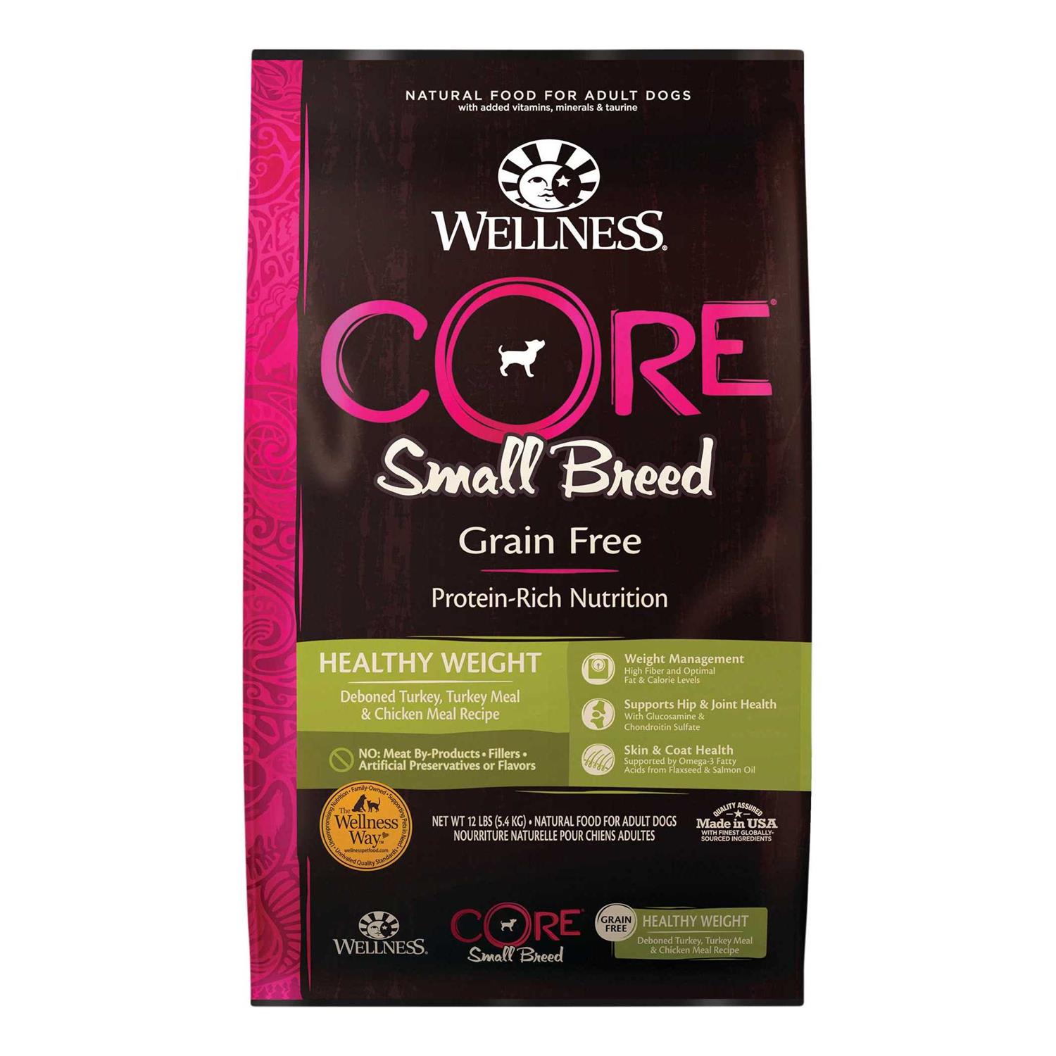 Wellness CORE Natural Grain Free Dry Dog Food Small Breed Healthy Weight