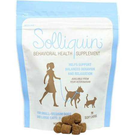Solliquin Calming Behavioral Health Supplement for Small to Medium Dogs and Cats