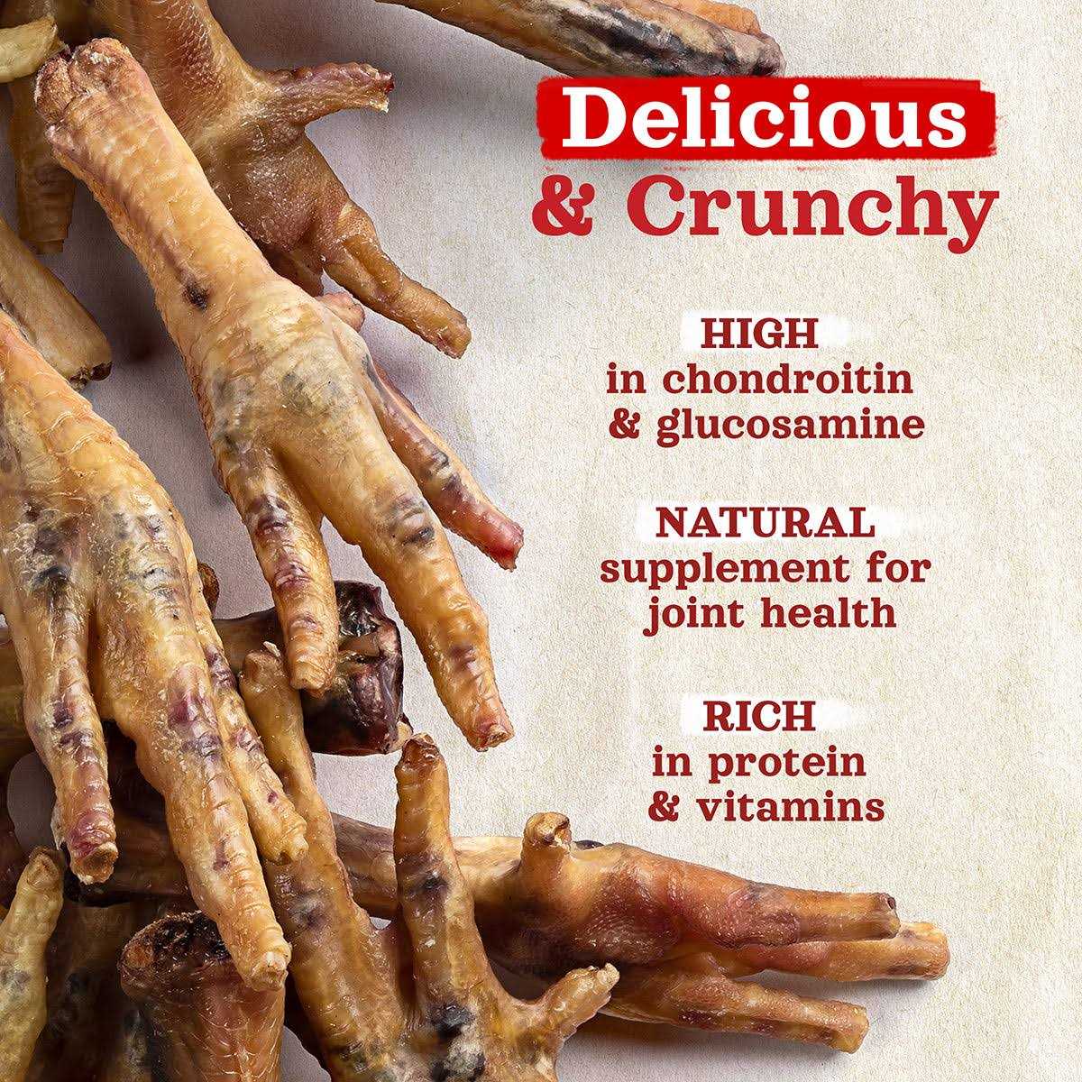 Natural Farm Chicken Feet Dog Treats