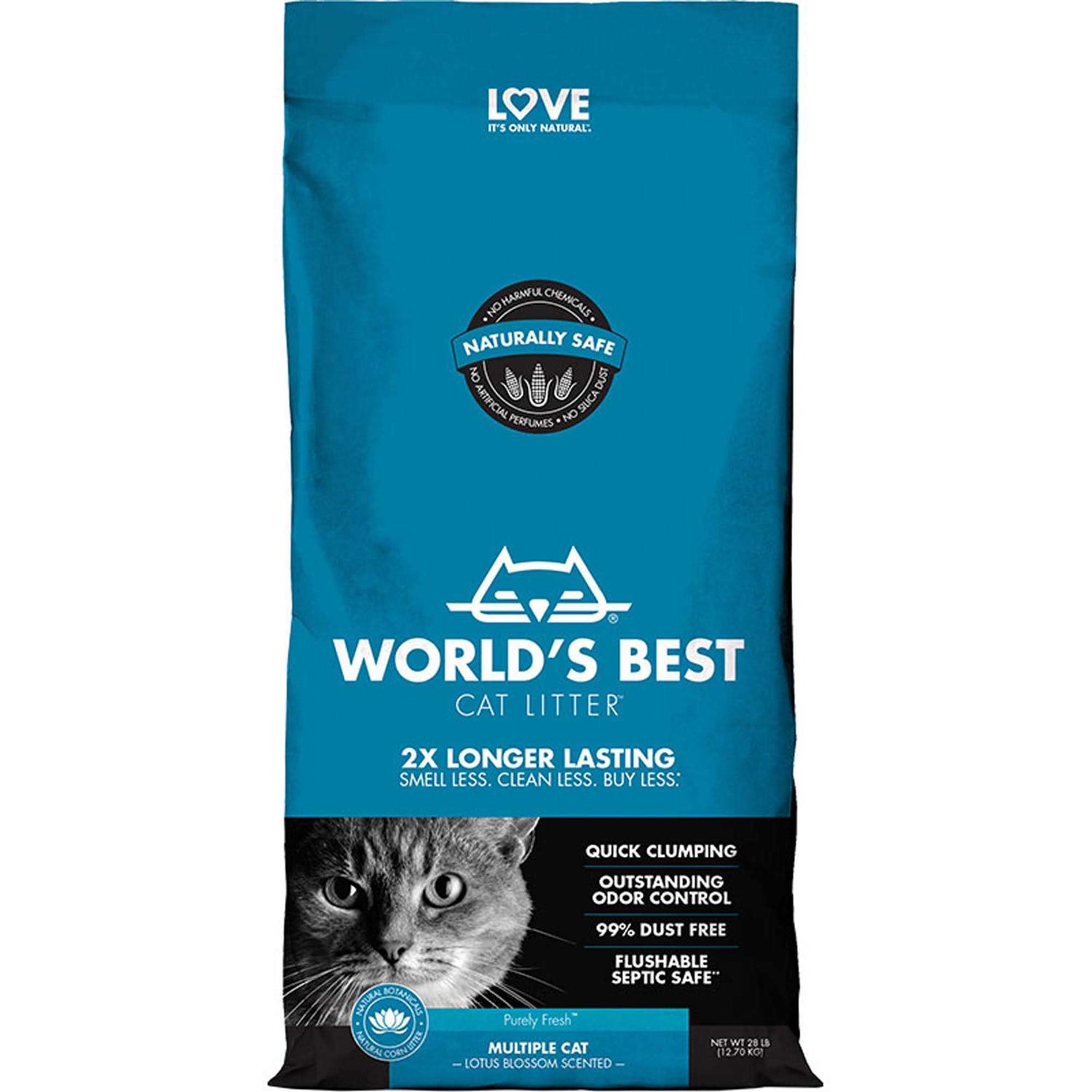 World’s Best Cat Litter Multiple Cat Lotus Blossom Scented