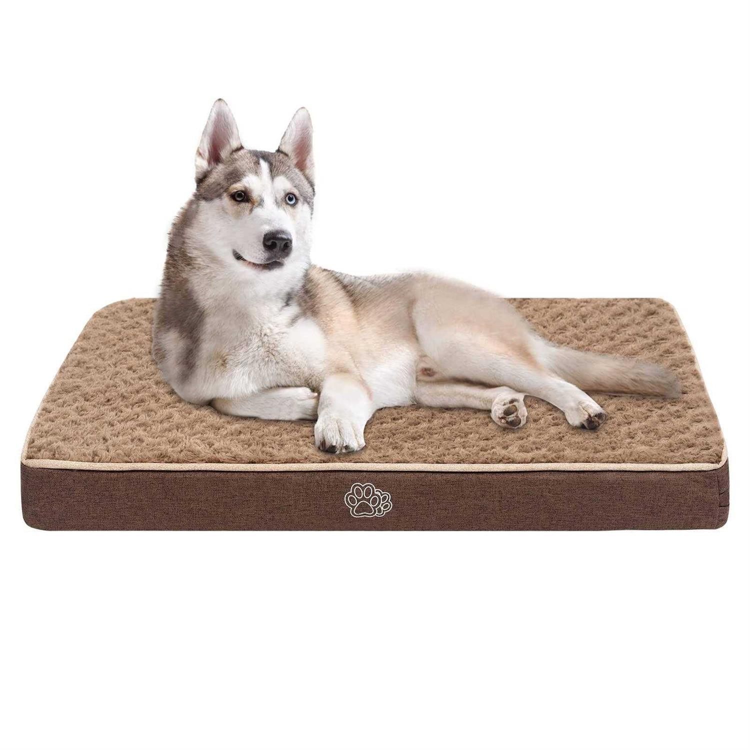 EMPSIGN Dog Bed Crate Pad Washable Removable Cover