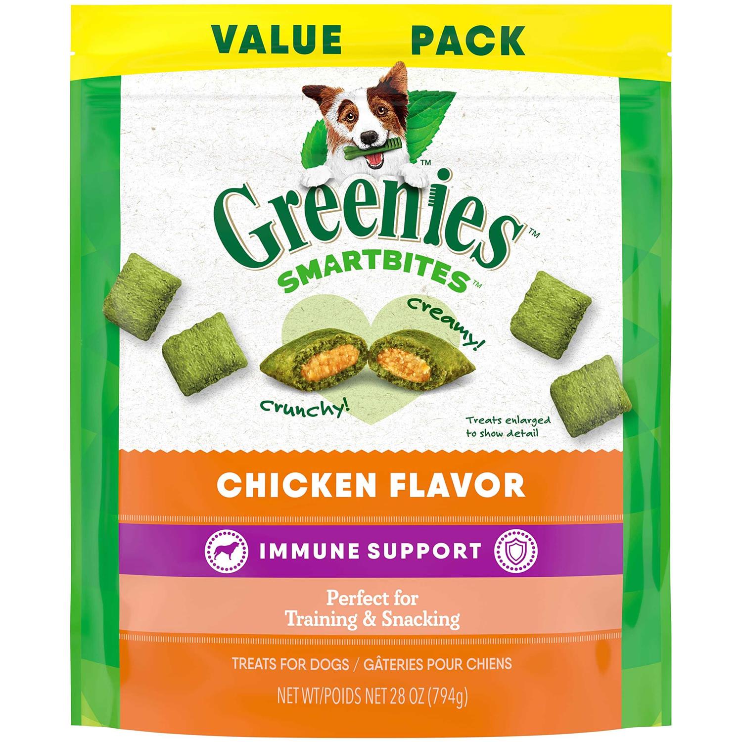 Greenies Immune Support Crunchy & Soft Dog Treats Chicken
