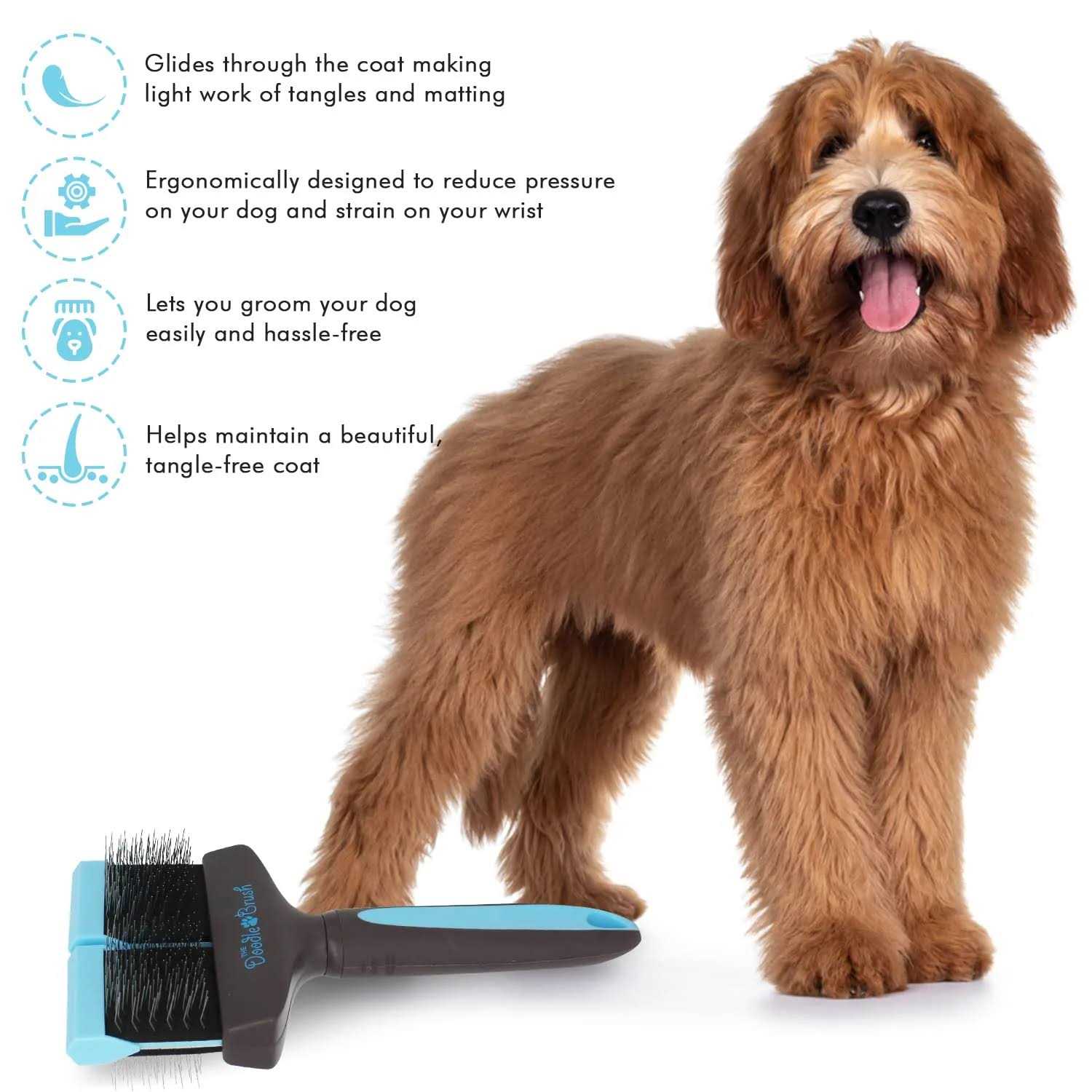 The Doodle Brush The Ultimate Brush for Labradoodles & other Poodle-crosses