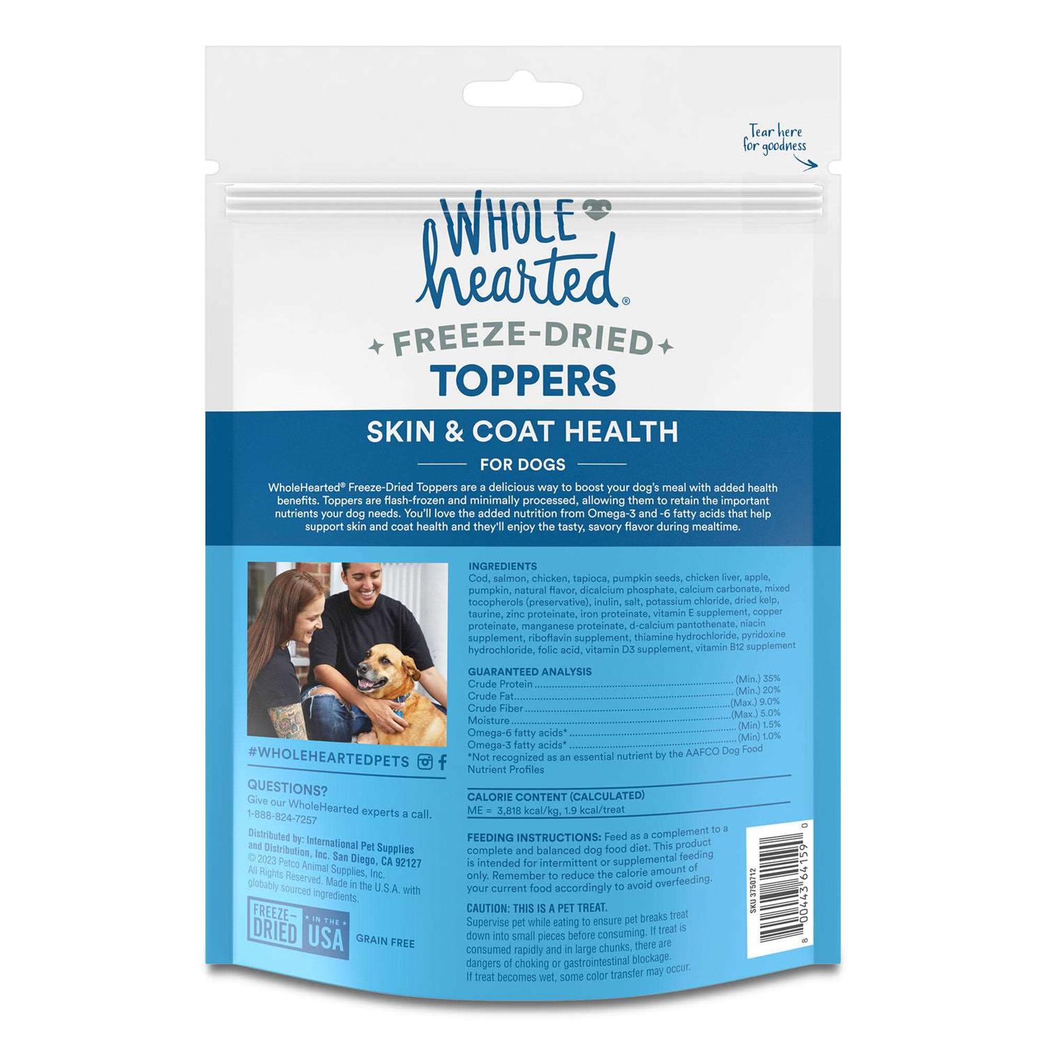 WholeHearted Freeze-Dried Health Dog Food Toppers