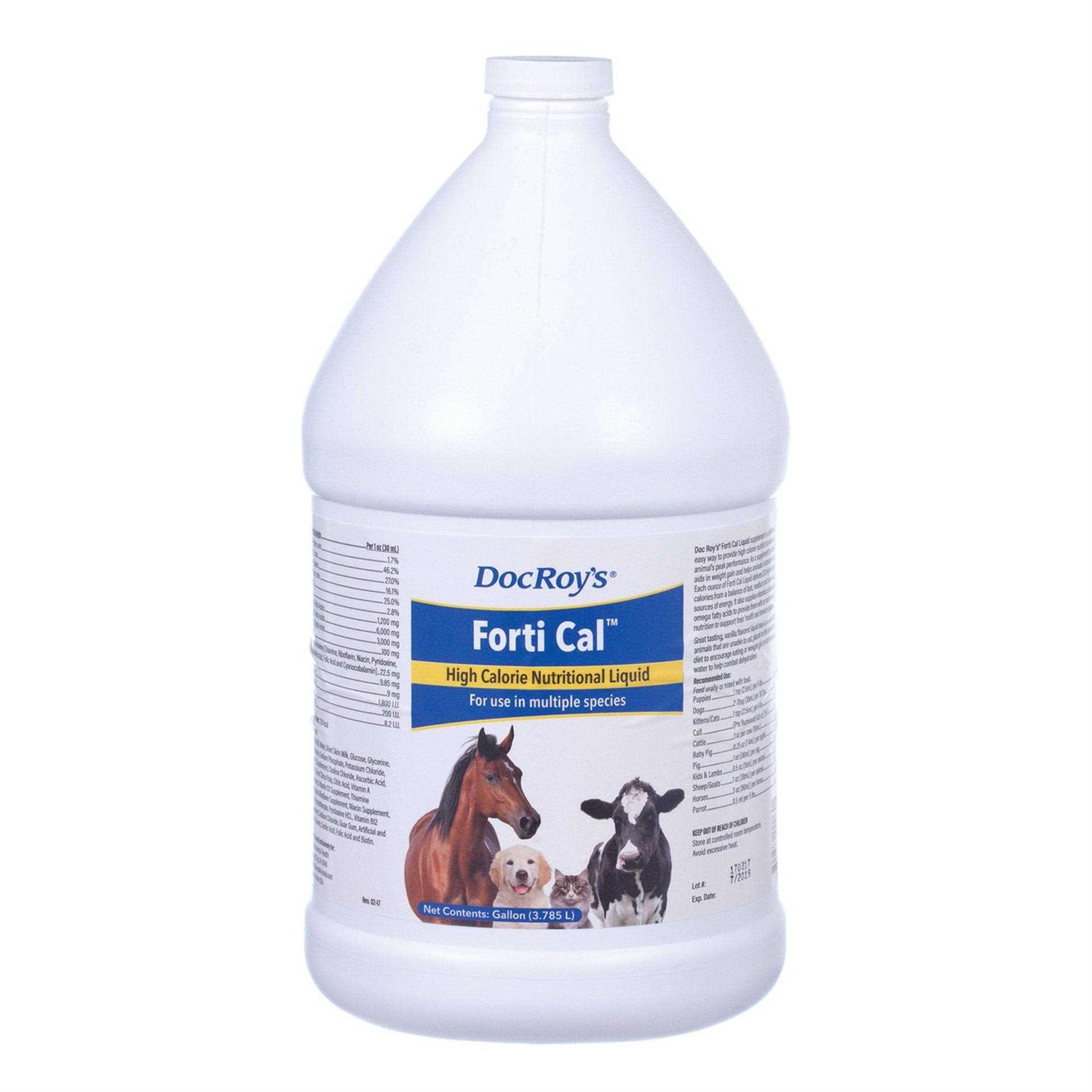 Revival Animal Health Doc Roy’s Forti Cal High Calorie Nutritional Energy Liquid Supplement