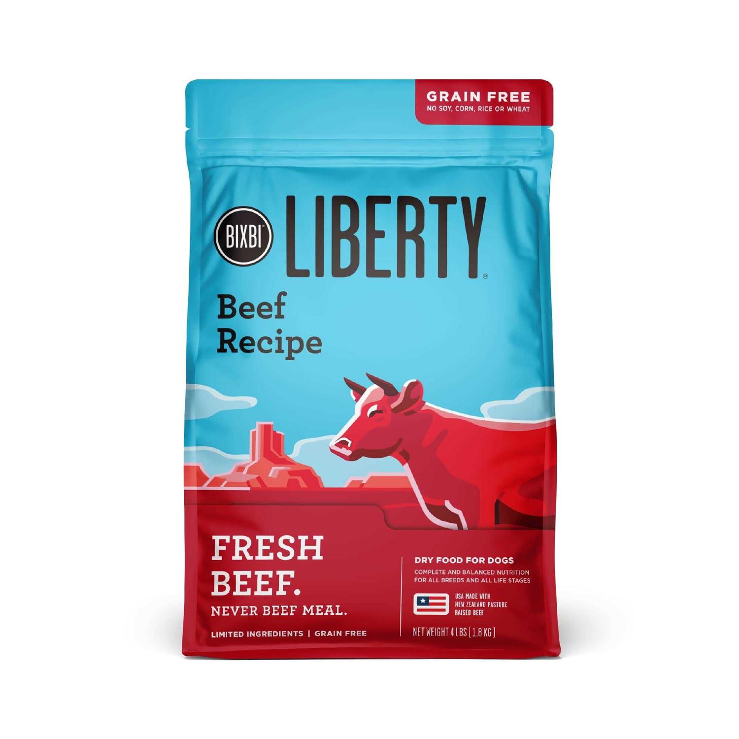 Bixbi Dog Liberty Grain Free Beef Dry Food