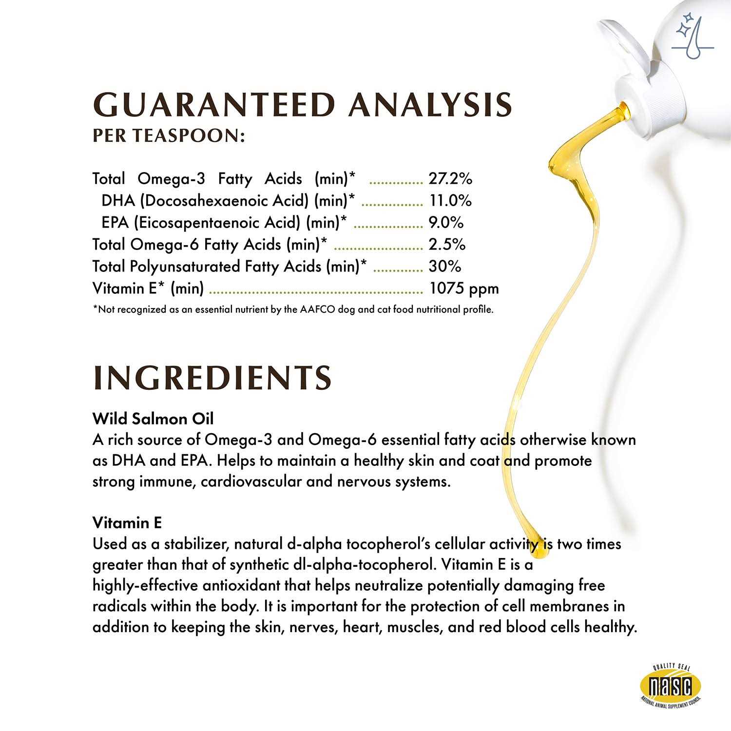 Wholistic Pet Organics Wild Deep Sea Salmon Oil