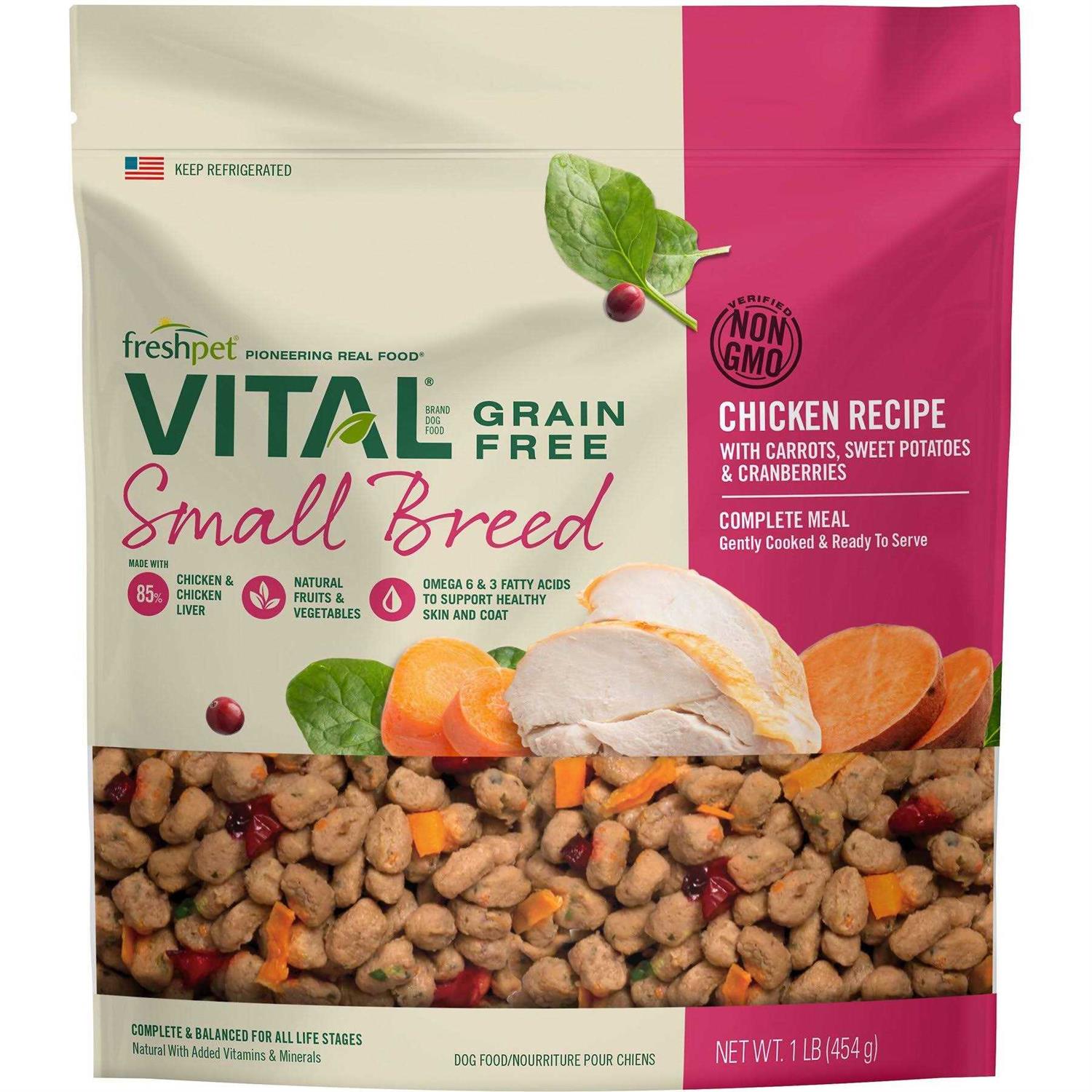 Freshpet Vital Complete Meals Grain-Free Chicken Fresh Small Breed Dog Food