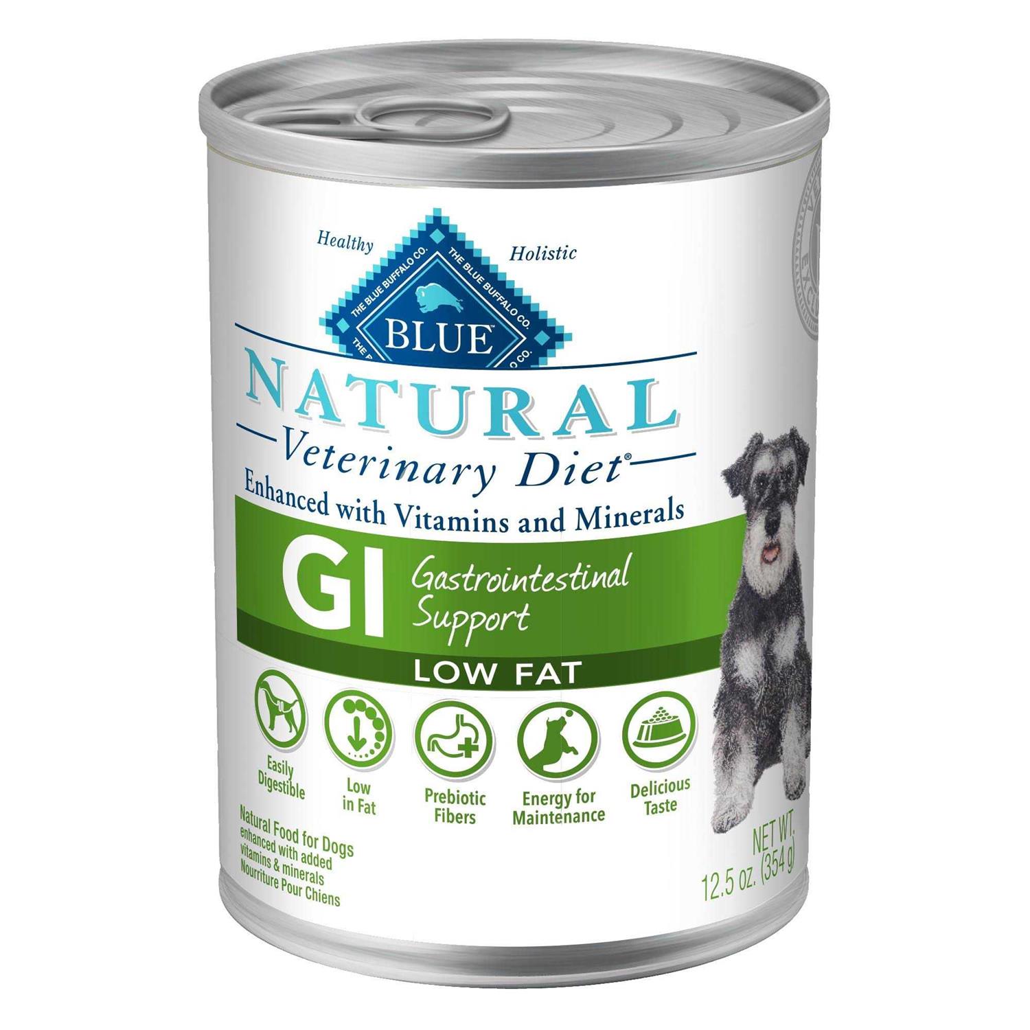 Blue Buffalo Natural Veterinary Diet GI Gastrointestinal Support Low Fat Dry Dog Food
