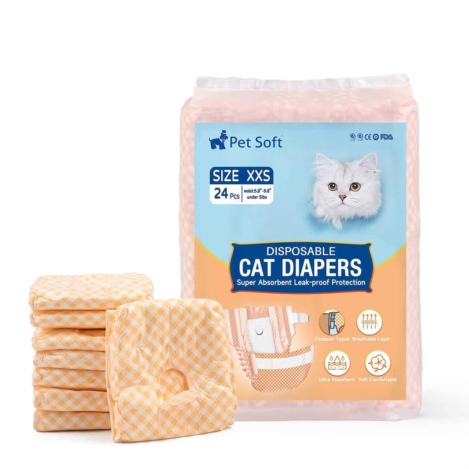 Pet Soft Disposable Cat Diapers Female Dog Diapers for Cats & Dogs in Heat Period or Urine Incontinence