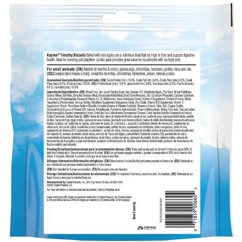 Kaytee Timothy Biscuits Baked Treat