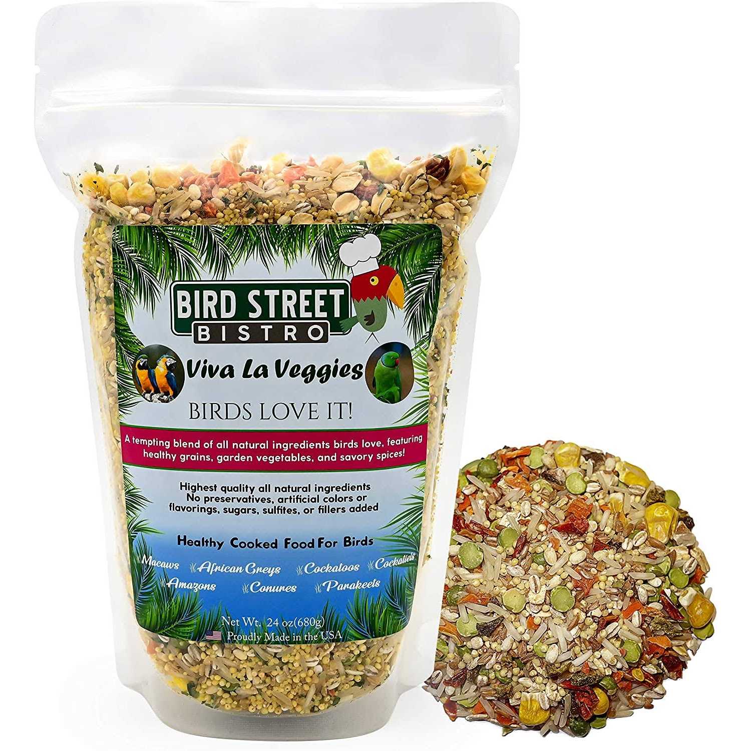 Bird Street Bistro Parrot Food Parakeet Food Cockatiel Food Bird Food