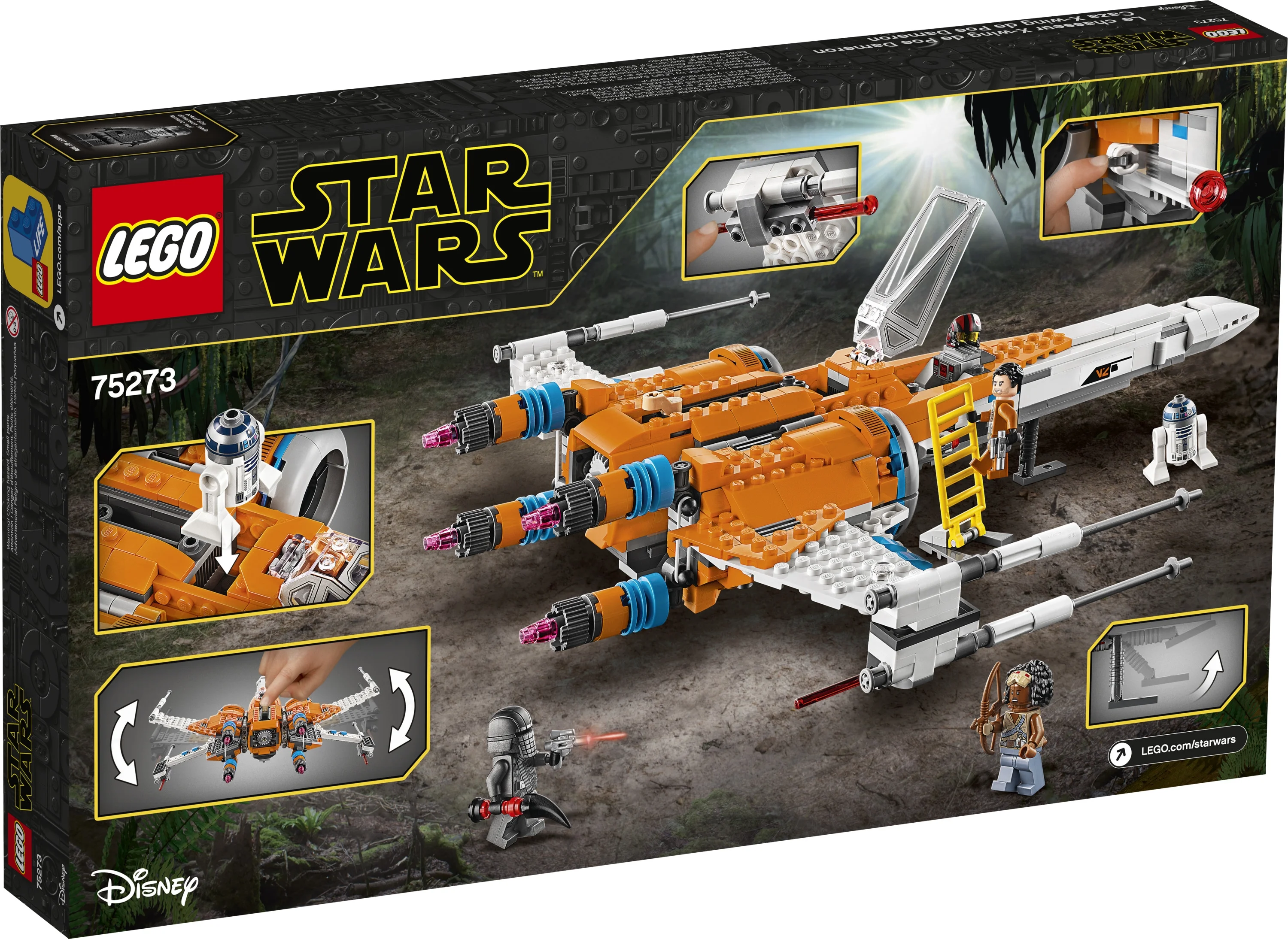 LEGO 75273 Star Wars Poe Dameron's X-wing Fighter Building Kit, 761 ...