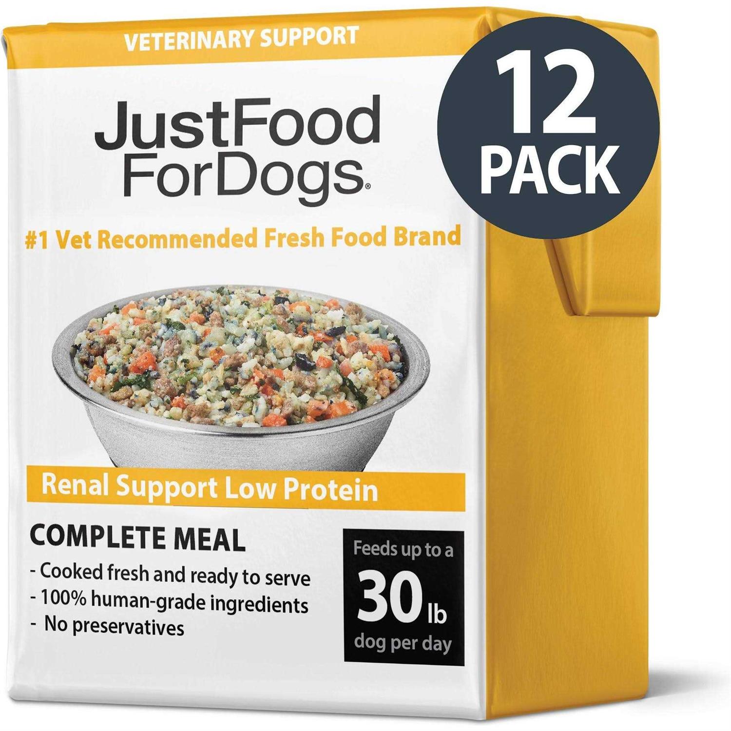 JustFoodForDogs Just Food for Dogs Veterinary Diet PantryFresh Renal Support Low Protein Shelf-Stable Fresh Dog Food
