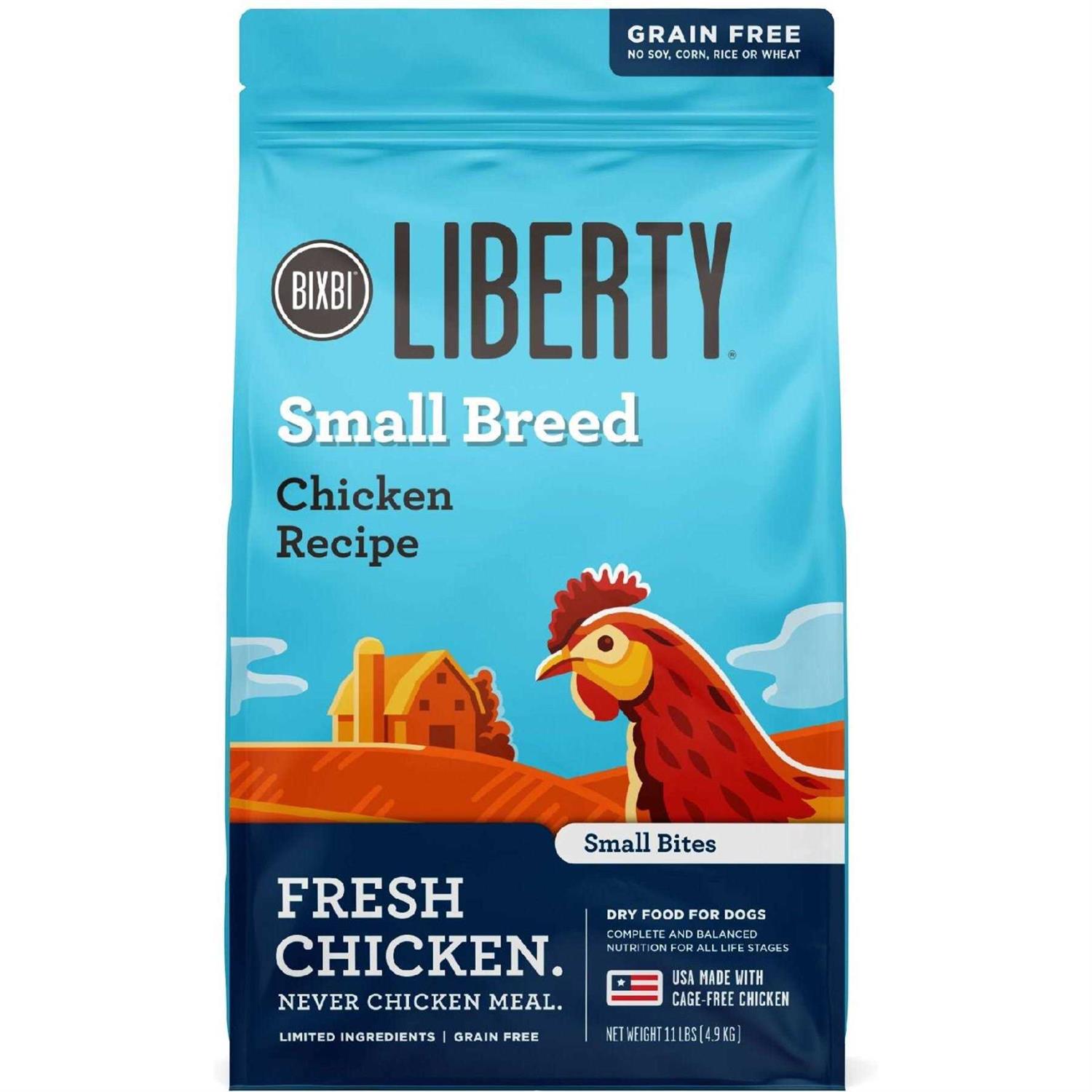 Bixbi Liberty Small Breed Grain Free Dry Dog Food Chicken