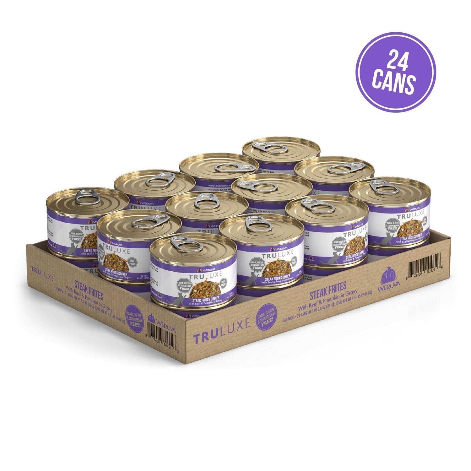 Weruva TruLuxe Steak Frites Beef & Pumpkin Canned Cat Food