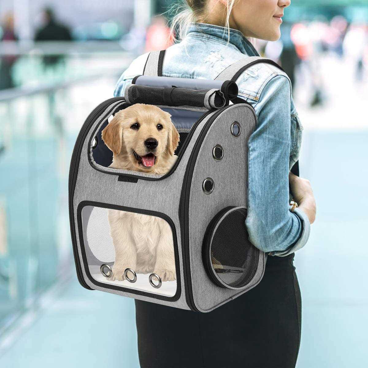 COVONO Expandable Pet Carrier Backpack for Cats, Dogs and Small Animals