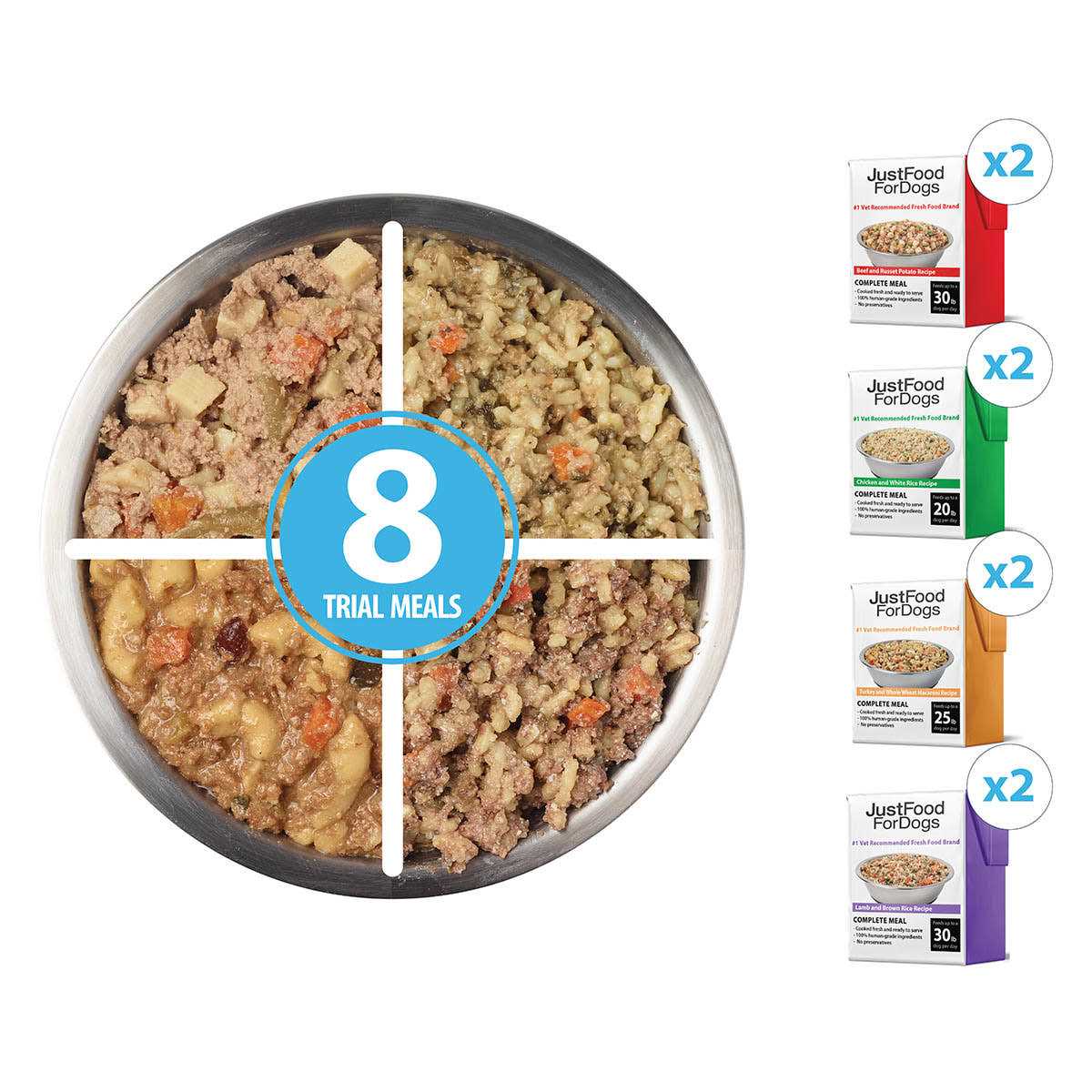 JustFoodForDogs Pantry Fresh Fresh Dog Food Topper Variety Pack