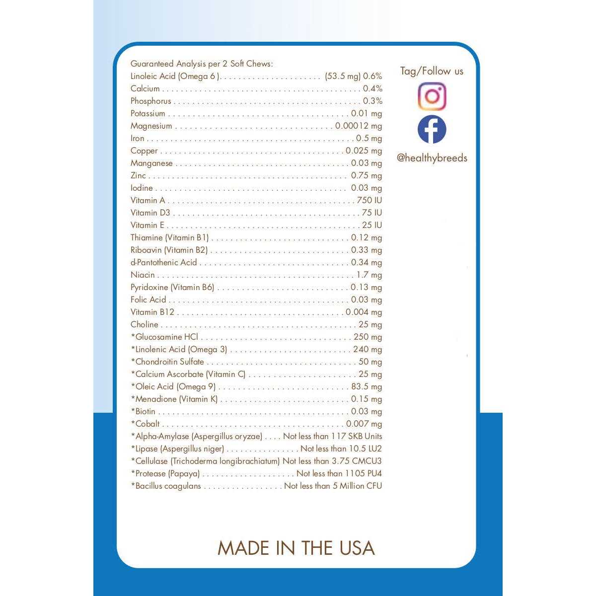 Healthy Breeds All in One Multivitamin Soft Chew