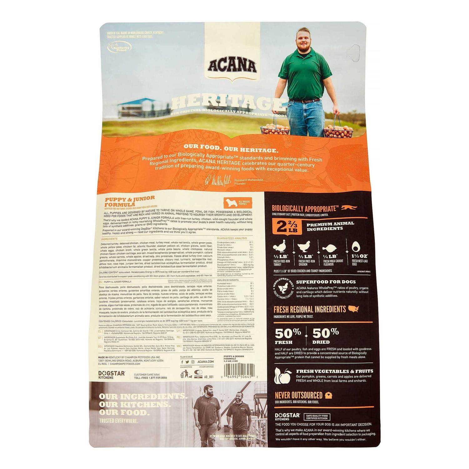 Acana Puppy & Junior Dry Dog Food