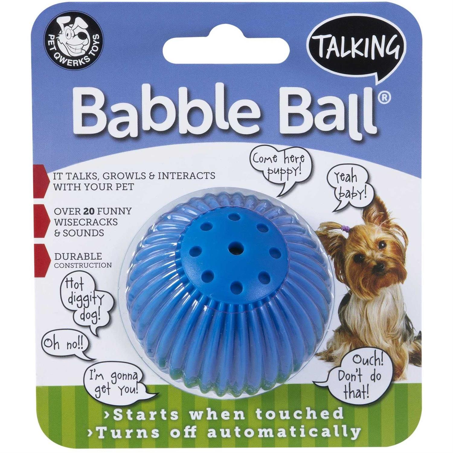 Pet Qwerks Talking Babble Ball Small