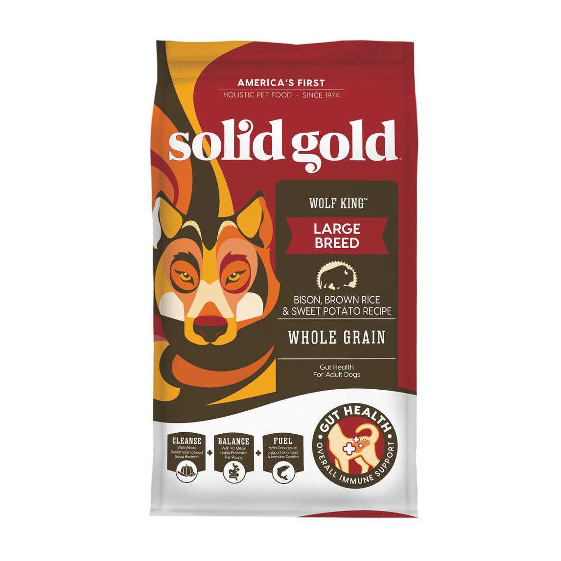 Solid Gold Nutrientboost Wolf King Bison Dry Dog Food