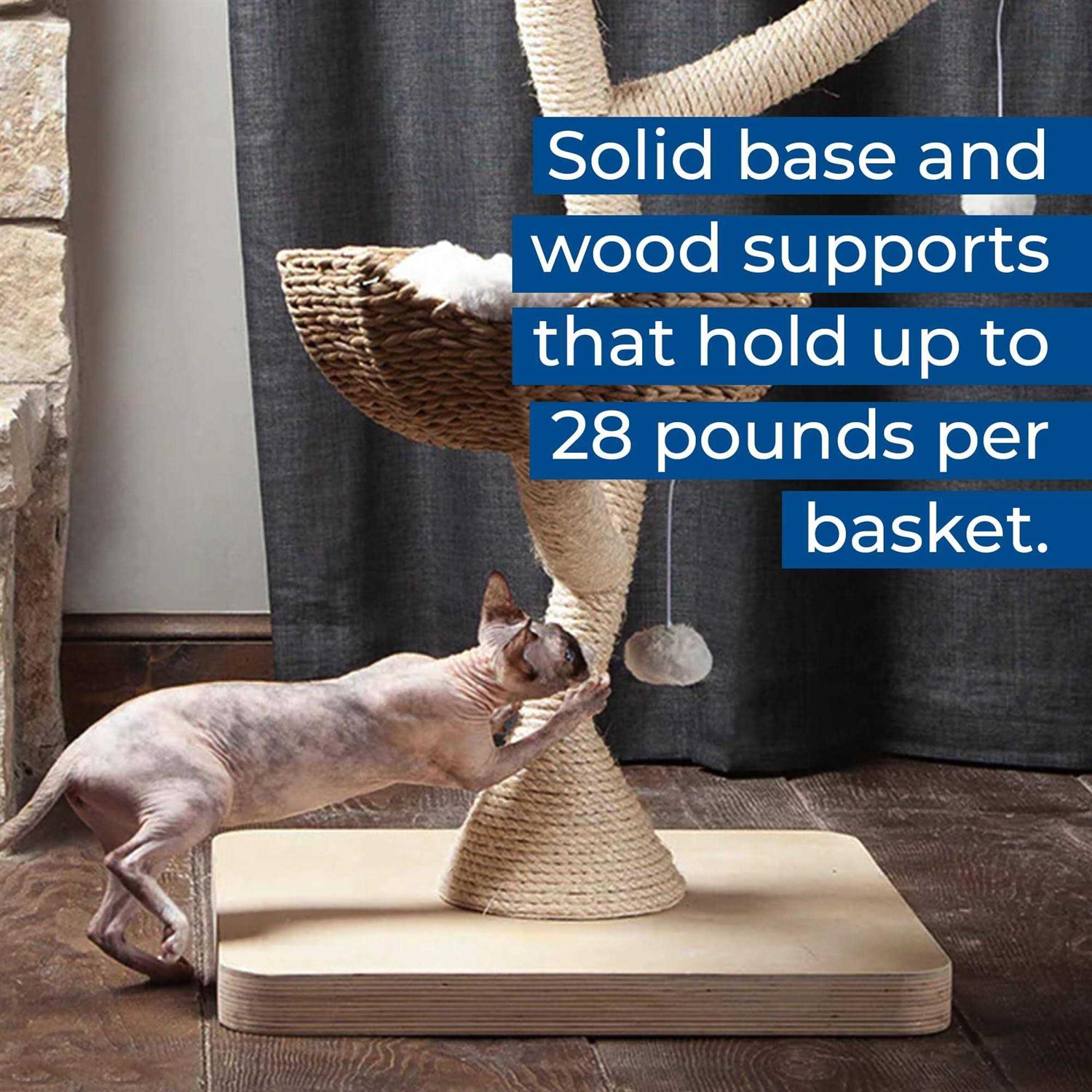 Habitat Haven Modern Cat Tree Big Elevated Tower