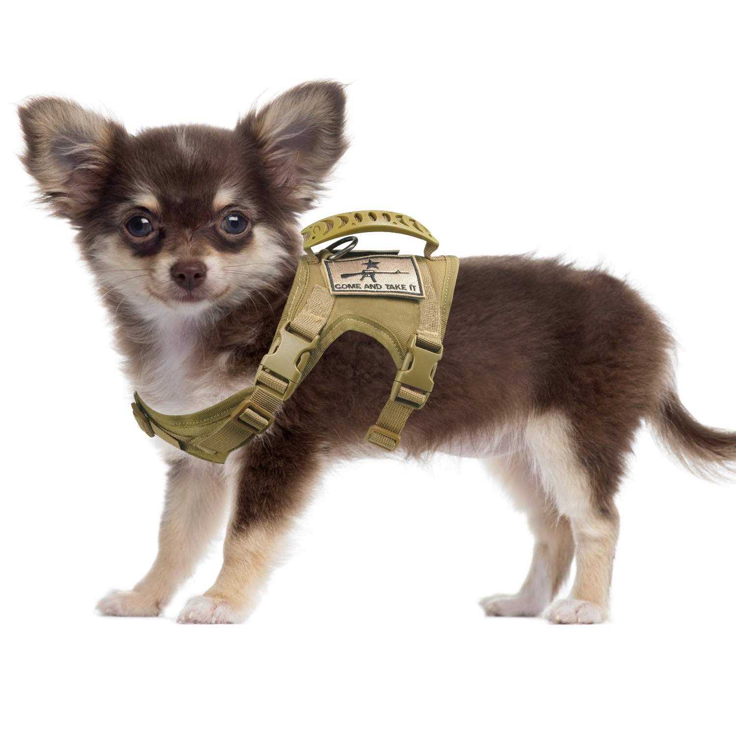 SALFSE Tactical Dog Training Harness Outdoor Working Vest Adjustable Military MOLLE Dog Vest Harness with Rubber Handle