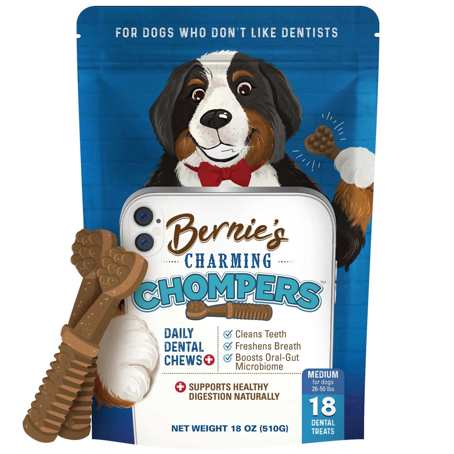 Bernie’s Charming Chompers Daily Dental Chews Dogs