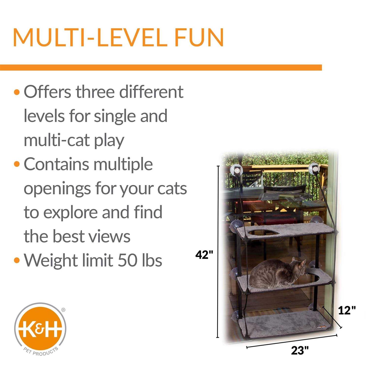 K&H Pet Products EZ Mount Window Kitty Sill Stack