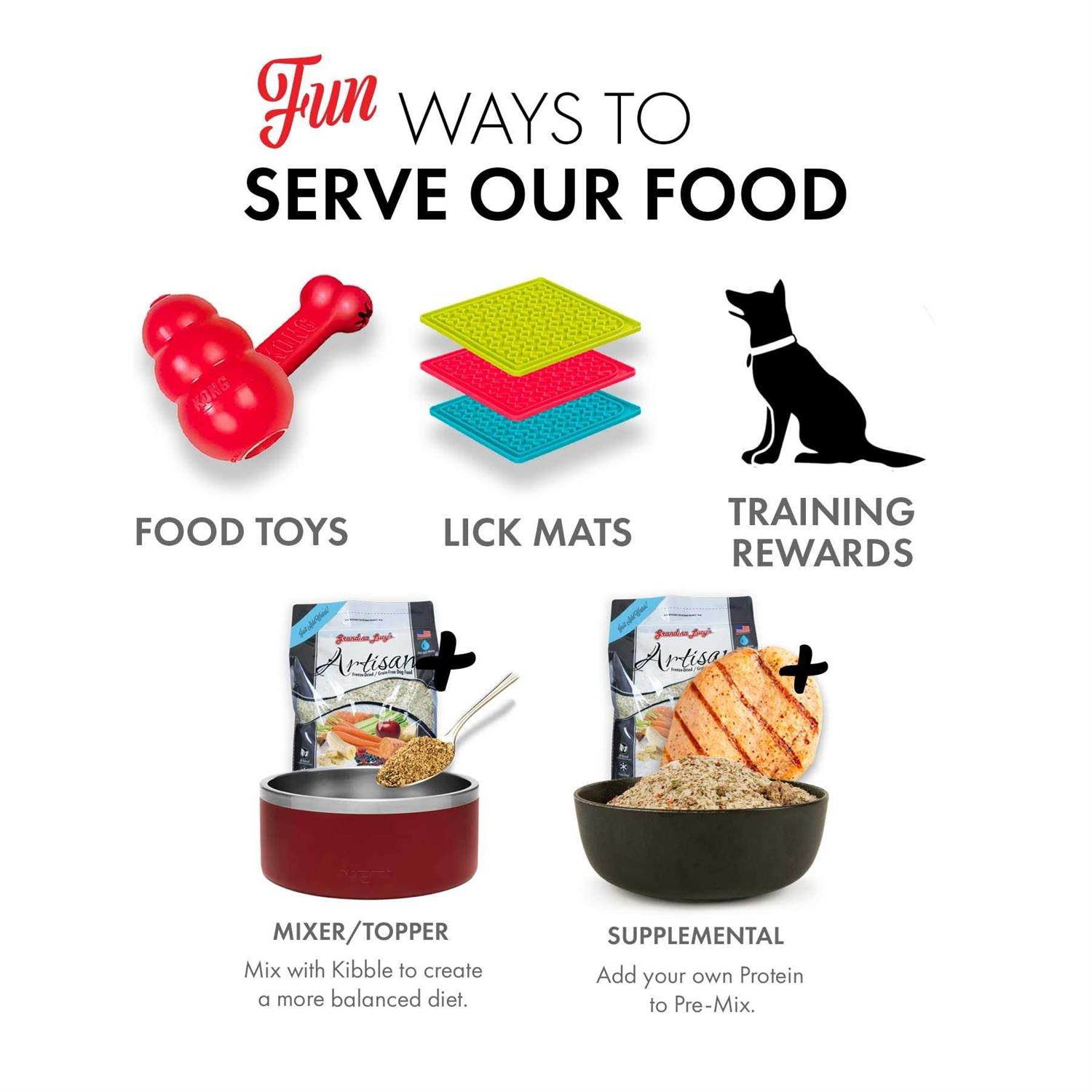 Grandma Lucy’s Artisan Grain-Free Freeze-Dried Dog Food Pre Mix