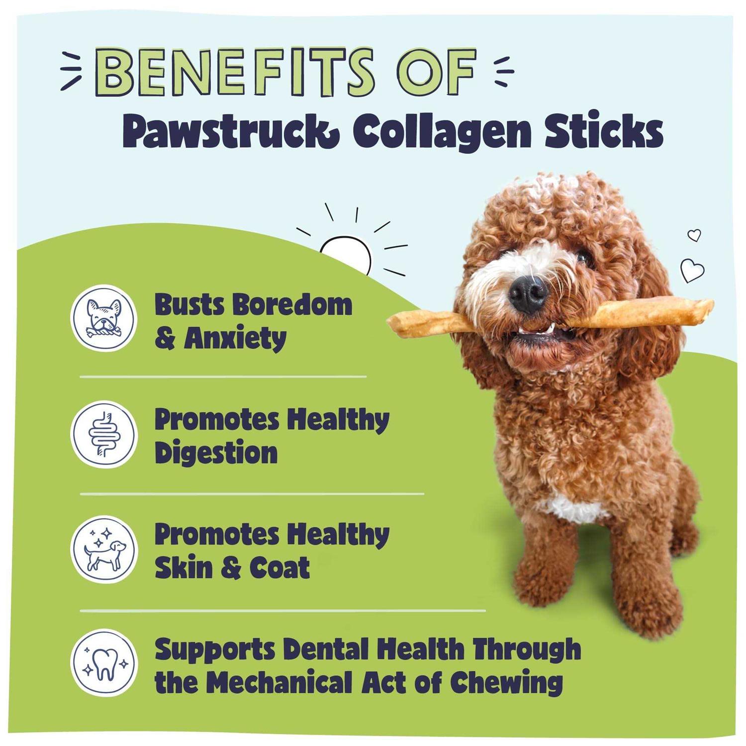 Pawstruck Natural Collagen Sticks for Dogs