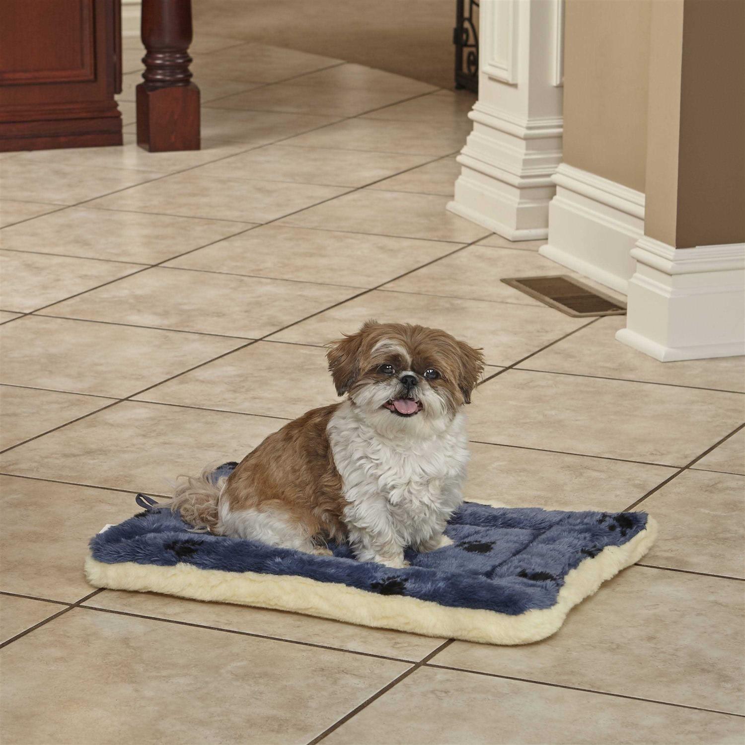 Midwest Reversible Paw-Print Pet Bed