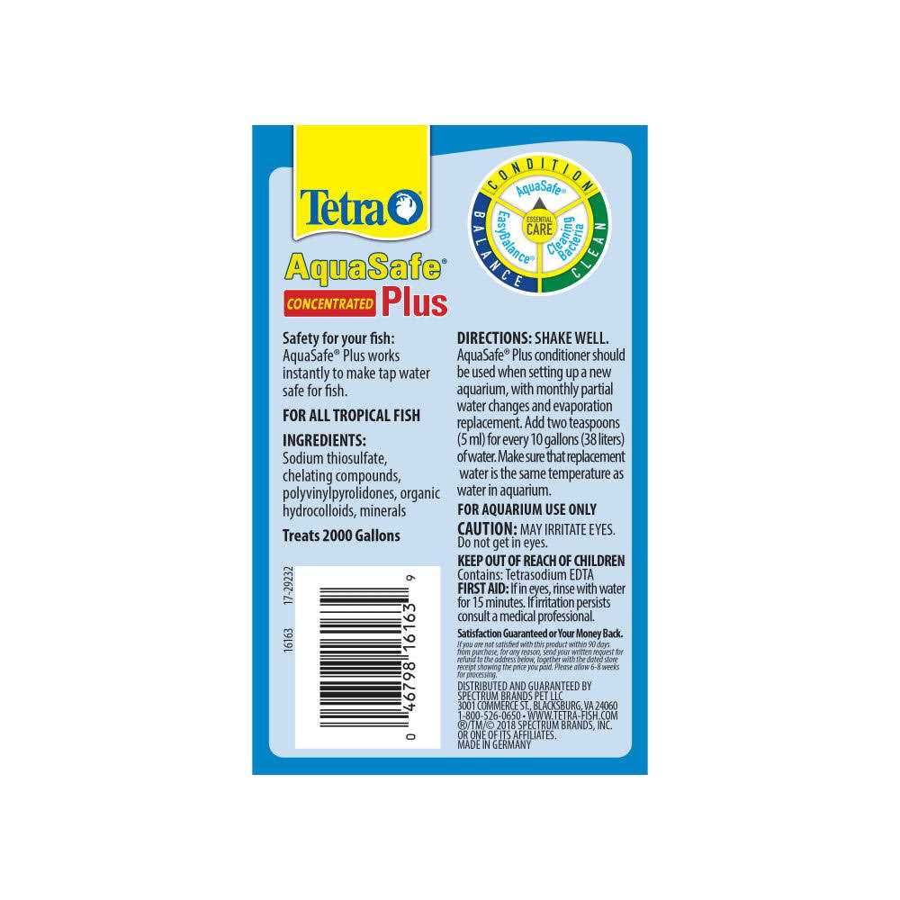 Tetra AquaSafe Plus Aquarium Water Conditioner