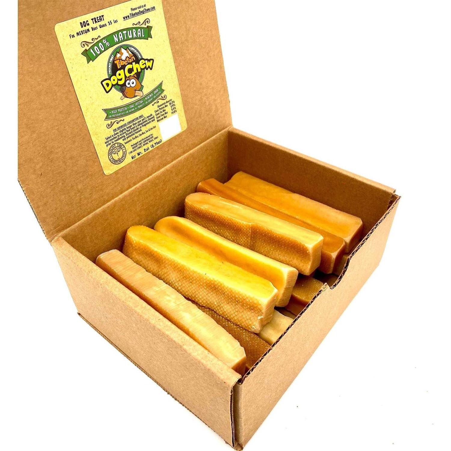 Tibetan Dog Chew All Natural Himalayan Yak cheese Long Lasting Treats for Aggressive chewers Keeps Dogs Busy and Entertained I