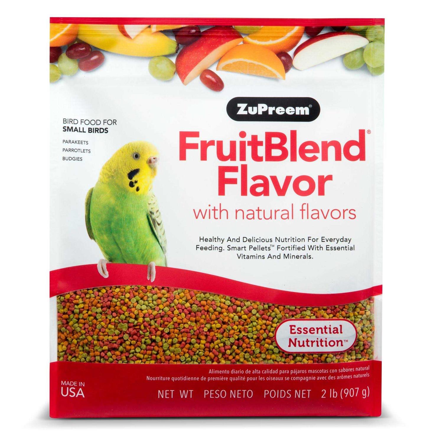 Zupreem FruitBlend Flavor Bird Food for Small Birds
