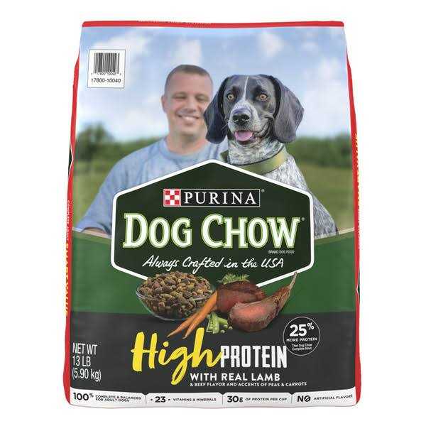 Purina Dog Chow High Protein Dry Dog Food With Real Lamb & Beef Flavor