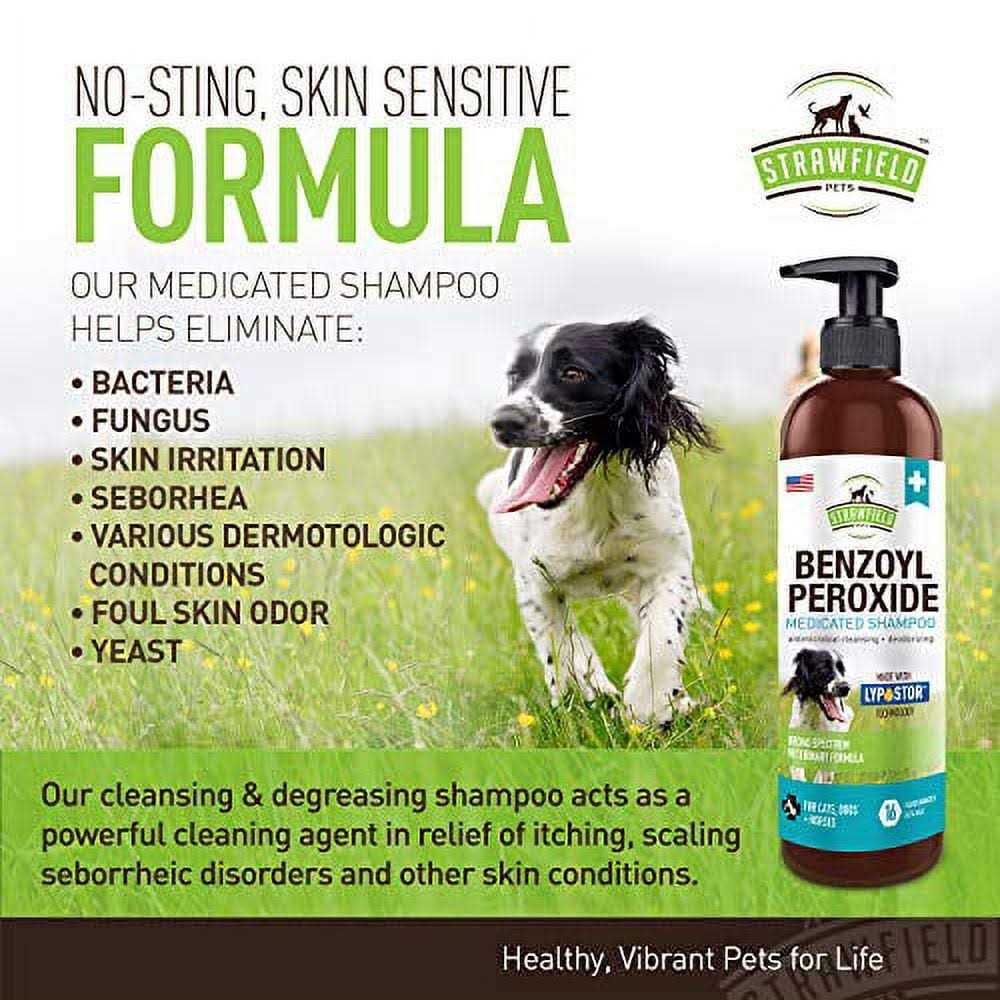 Strawfield Pets Benzoyl Peroxide Shampoo for Dogs & Cats