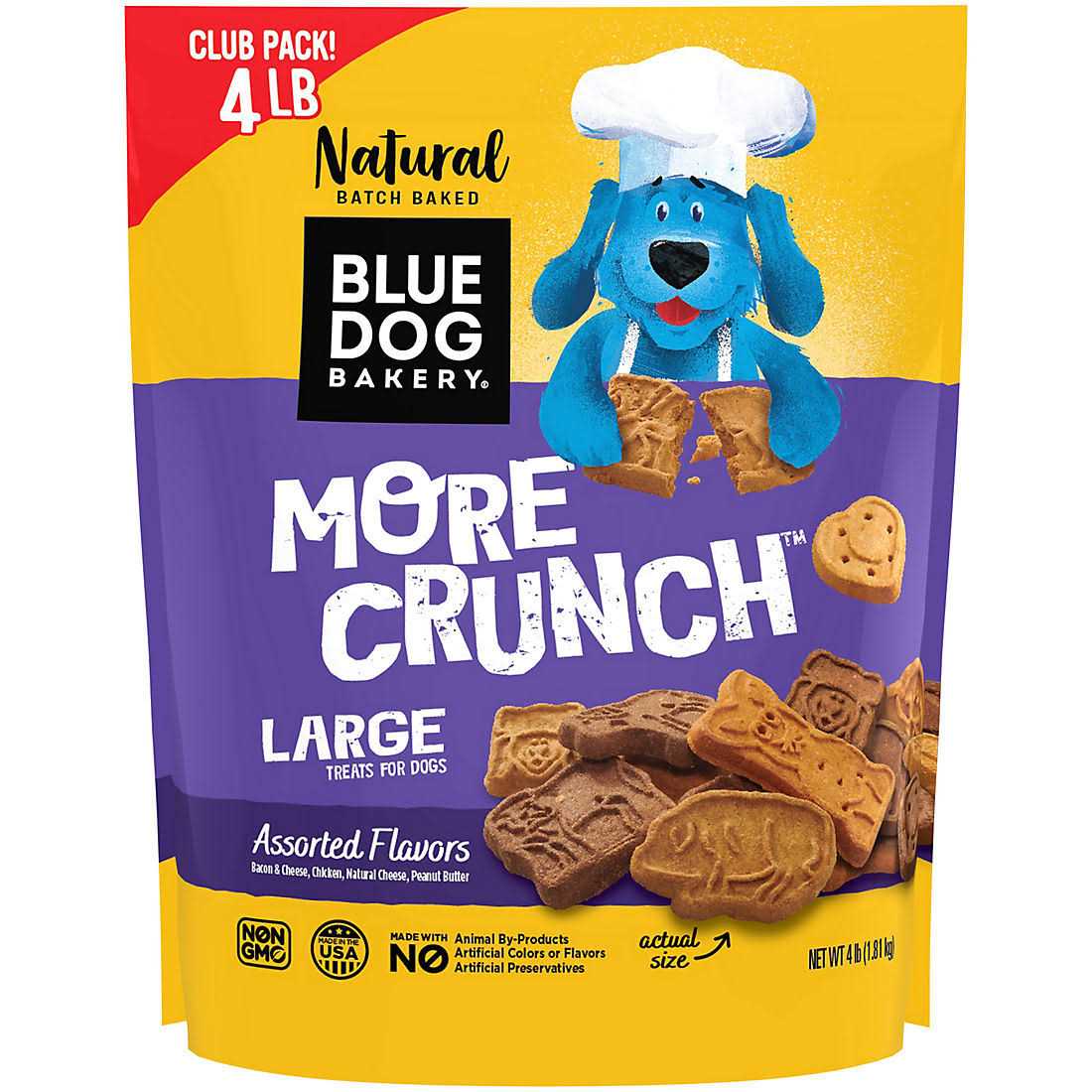 Blue Dog Bakery More Crunch Assorted Flavors Dog Treats