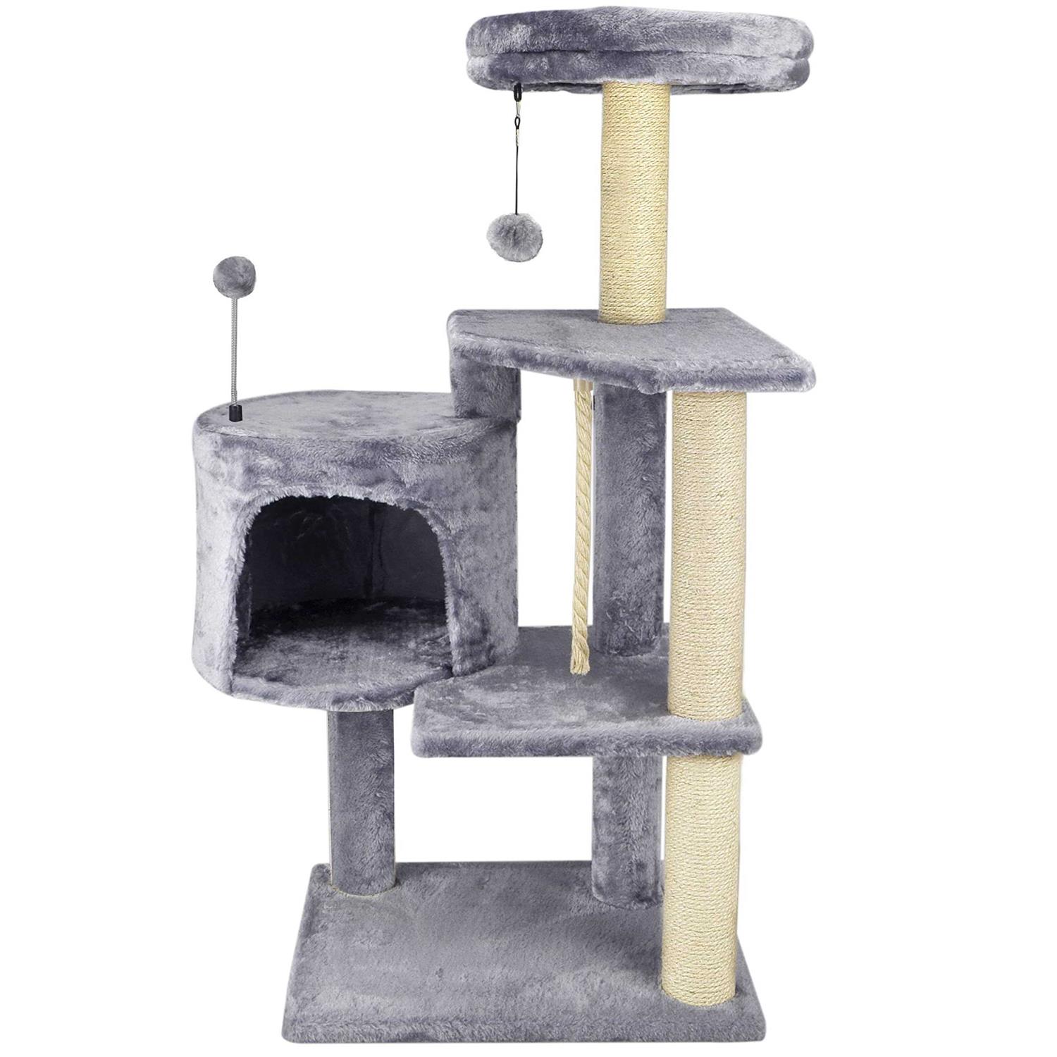 TINWEIUS 01A Cat Tree Scratching Toy Activity Centre Cat Tower Furniture Scratching Post
