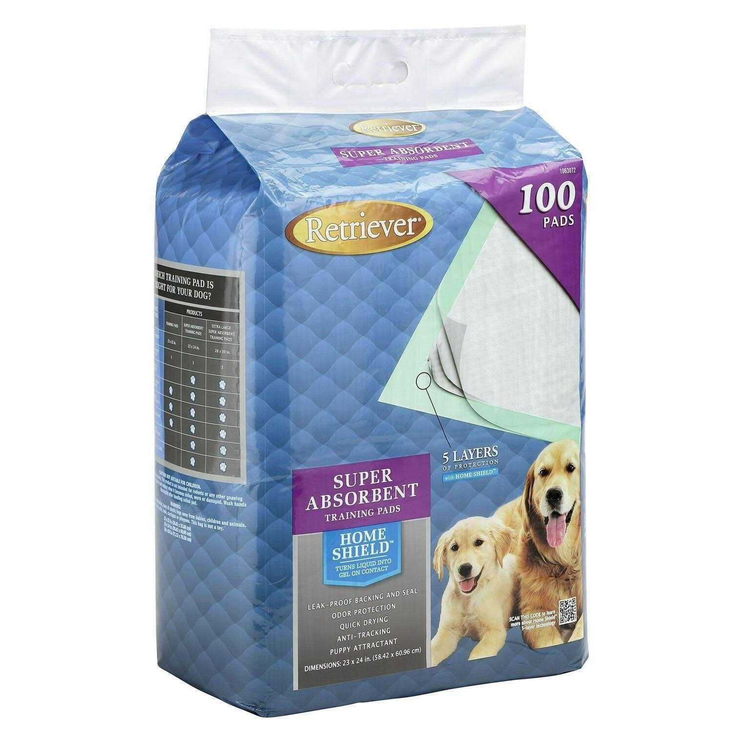 Retriever Super Absorbent Dog Training Pads with Home Shield