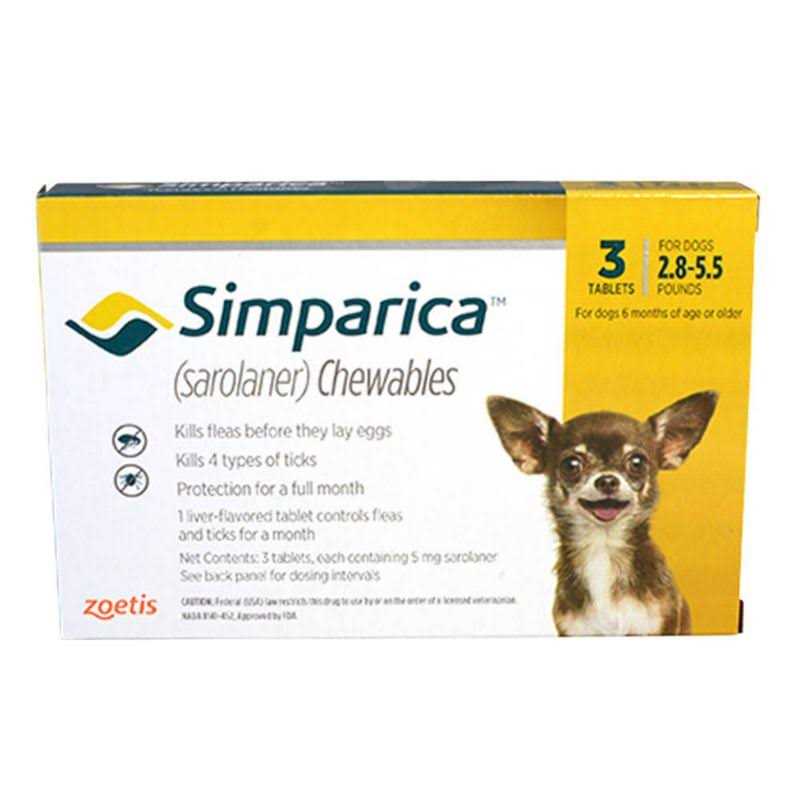 Simparica Chewable Tablets for Dogs 2.8