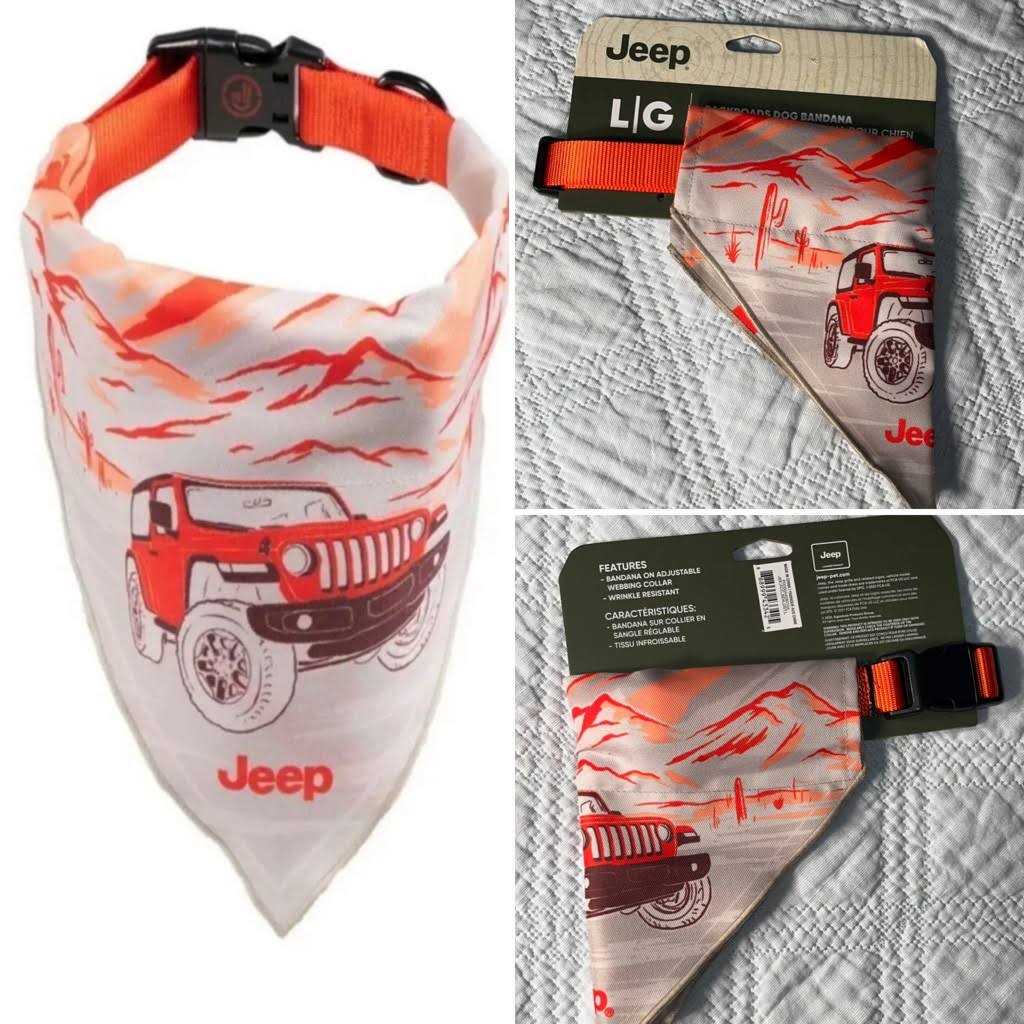 Jeep Backroads Bandana Dog Collar